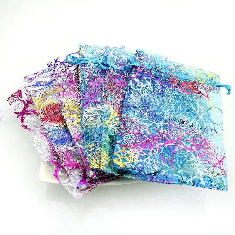 20pcs/lot Small Organza Bags Favor Wedding Christmas Gift Bag Jewelry Packaging Bags & Pouches