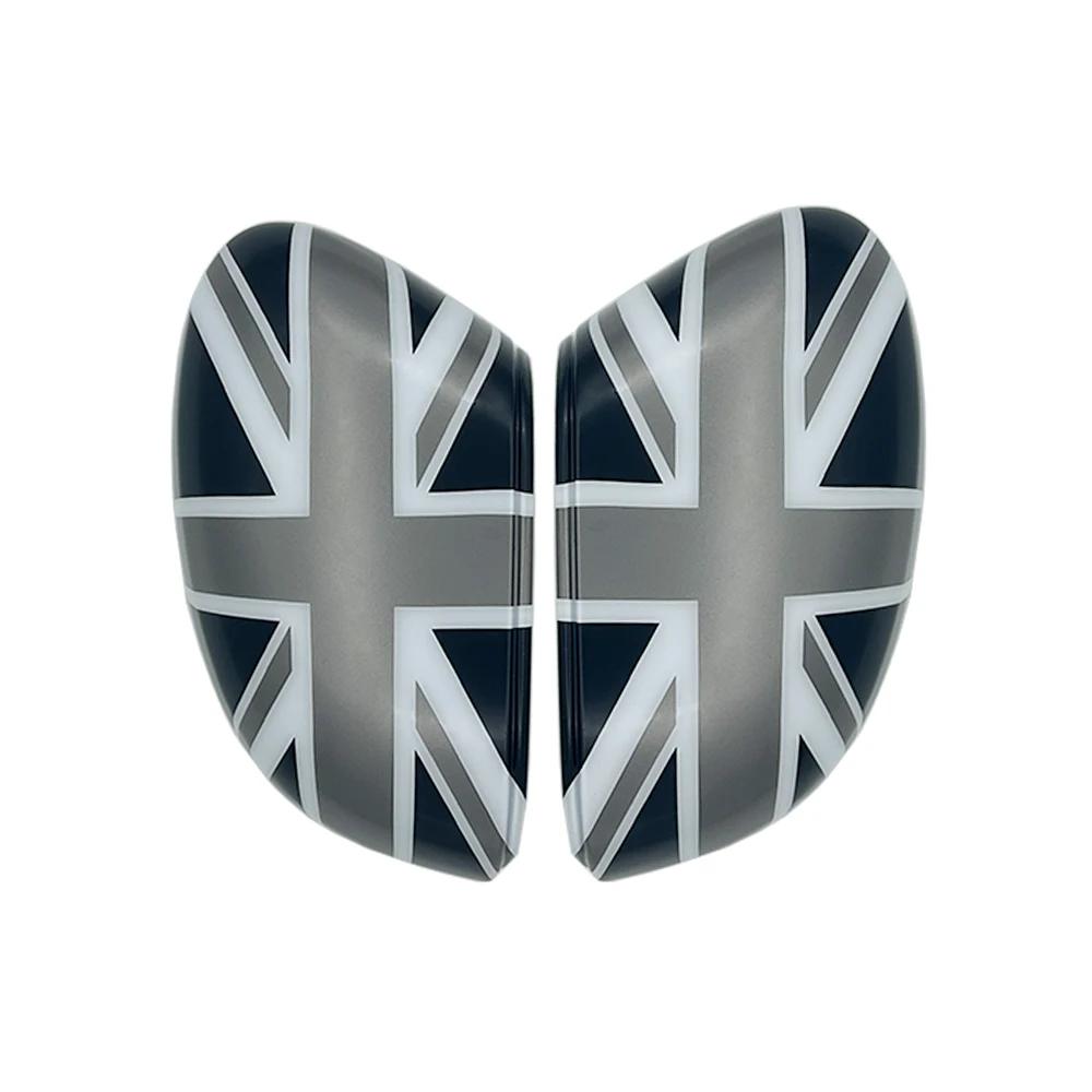 2Pcs/Set The Black Flag Car Shell Outside Rear View Mirror Covers For MINI COOPER U25 F66 F65 F67 Auto Accessories Cnjaw55