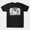 Herren Schwarzes T-Shirt mit Aufdruck They Live! Gehorchen, Konsumieren, Kaufen, Schlafen, Kein Denken Und Fernsehen No-Cut Transferpapier Druck Baumwoll T-Shirt