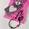 Korean Cute Y2k Pink Love Heart Bracelet Mirror Phone Case For Iphone 14 13 12 11 Pro Max Black Cool Shockproof Soft Cover Funda