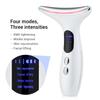 EMS Microcurrent Neck Massager and Facial Rejuvenation Device with Sonic Vibration and Color Light Therapy