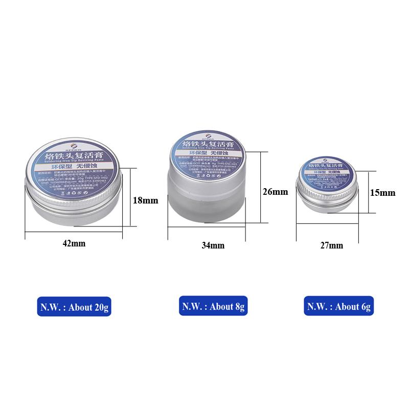 Electric Soldering Iron Tip Refresher Clean Paste for Oxide Solder Tip Head Resurrection Cream Welding Repair Tools