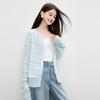 Qiusui Yiren Pearl Button Knit Sweater