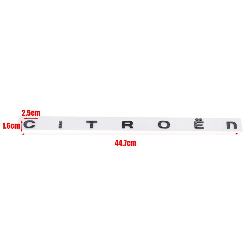 1 Stück 3D Citroen ABS Auto Heck Buchstaben Logo Stoßstange hinten Heckklappe Kofferraum Aufkleber Auto Heck Emblem Aufkleber Styling Zubehör