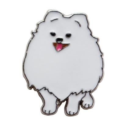 Pomeranian-nål, söt hunddesign, legering, 2 cm x 2,5 cm