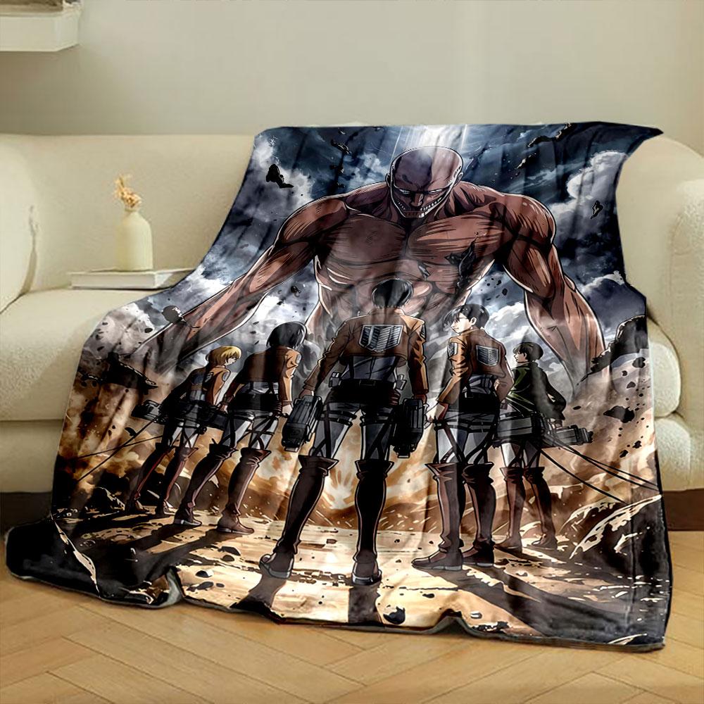 A towering figure faces a group of armed soldiers amid a dramatic sky. for all seasons blanket lunch break throw gift