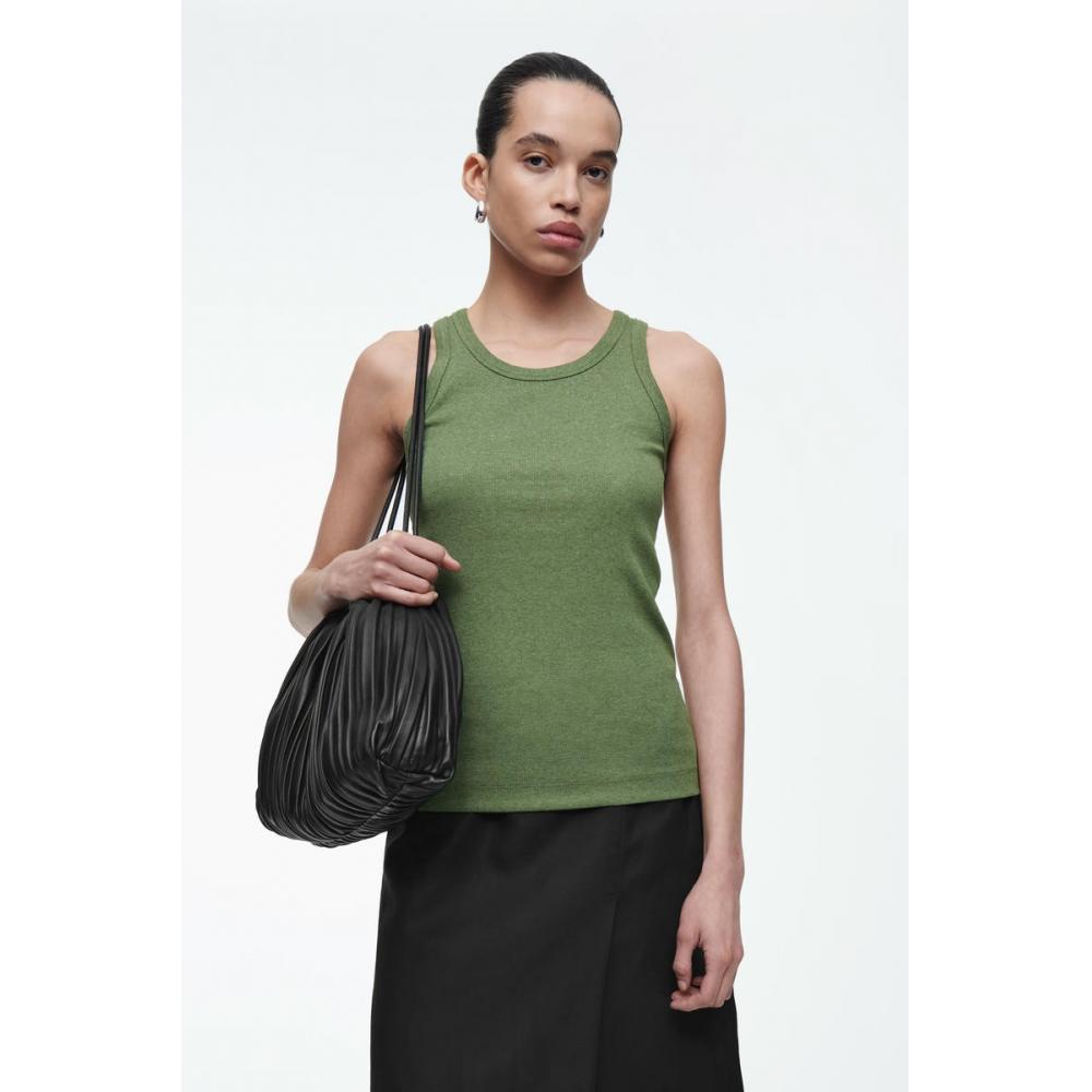 

Майка COS Japan в рубчик khaki melange/XS