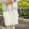 Custom Eco-friendly Canvas Shopping Bag with Logo & Zipper