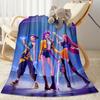 Colorful Fashion Friends Blanket Durable Comfort Perfect for Couch Bed Office Chair All-Season Use Stylish Decor