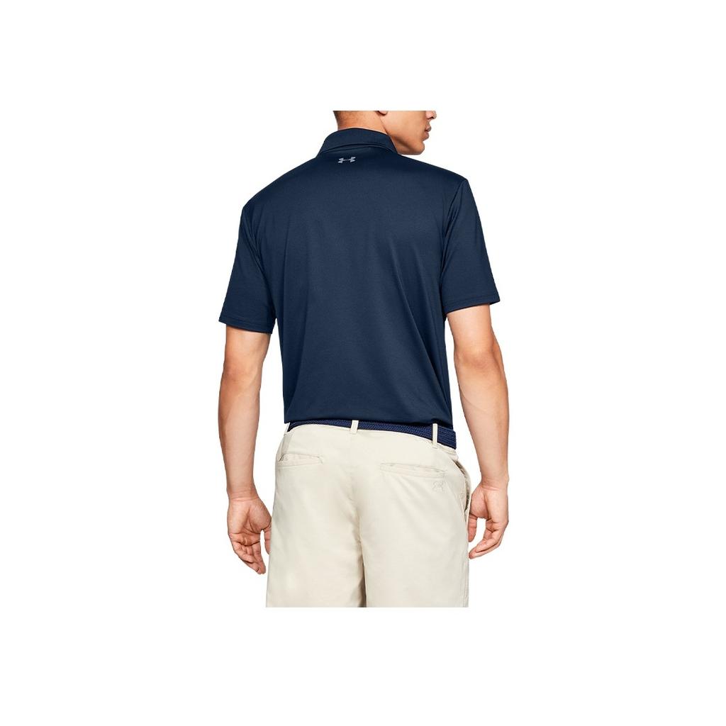 Under Armour Golf Sport Breathable Short Sleeve Polo Shirt Men Tops Academy-Blue 1342080-408