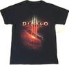 Diablo 3 T Shirt M Black Blizzard GameStop Video Gamer_138 Black