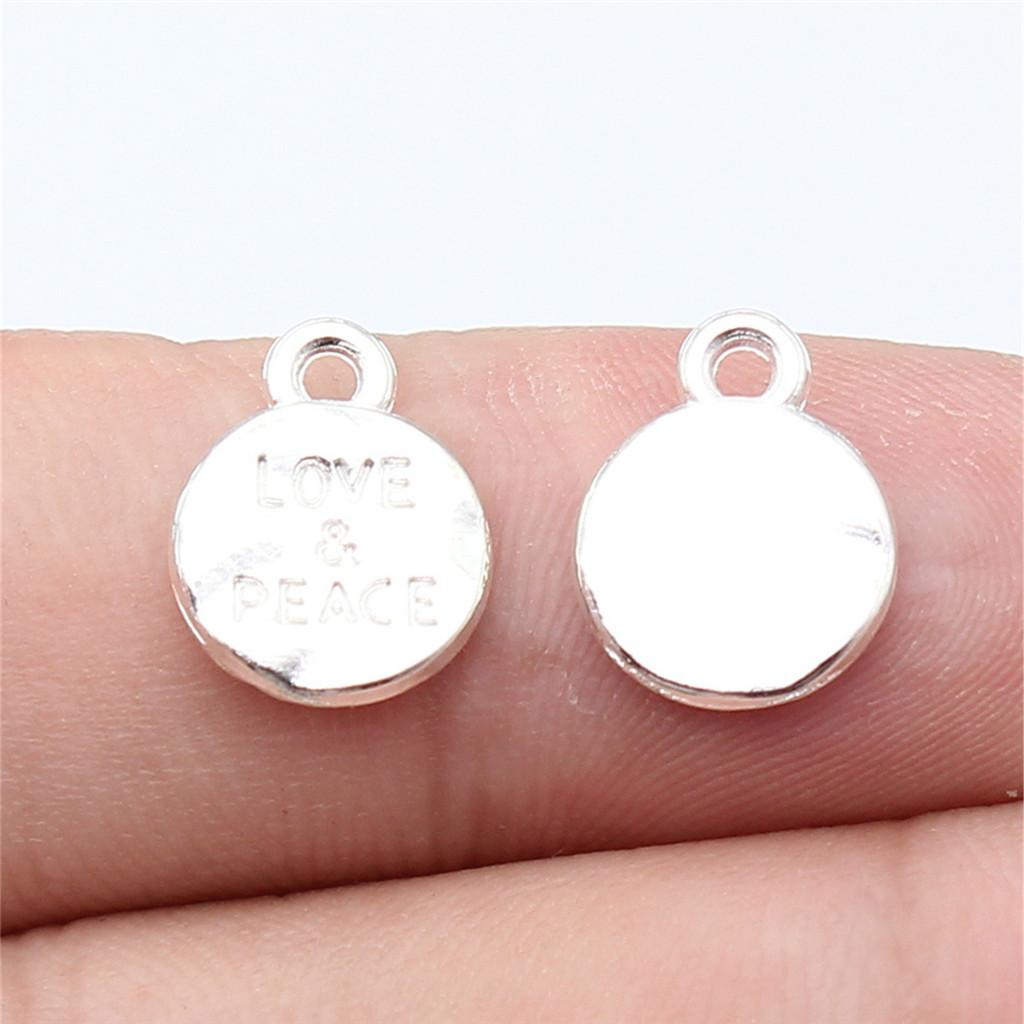 Charms Rectangle Tags Badges Friendship Pendants Minimalist Jewelry Components QC104