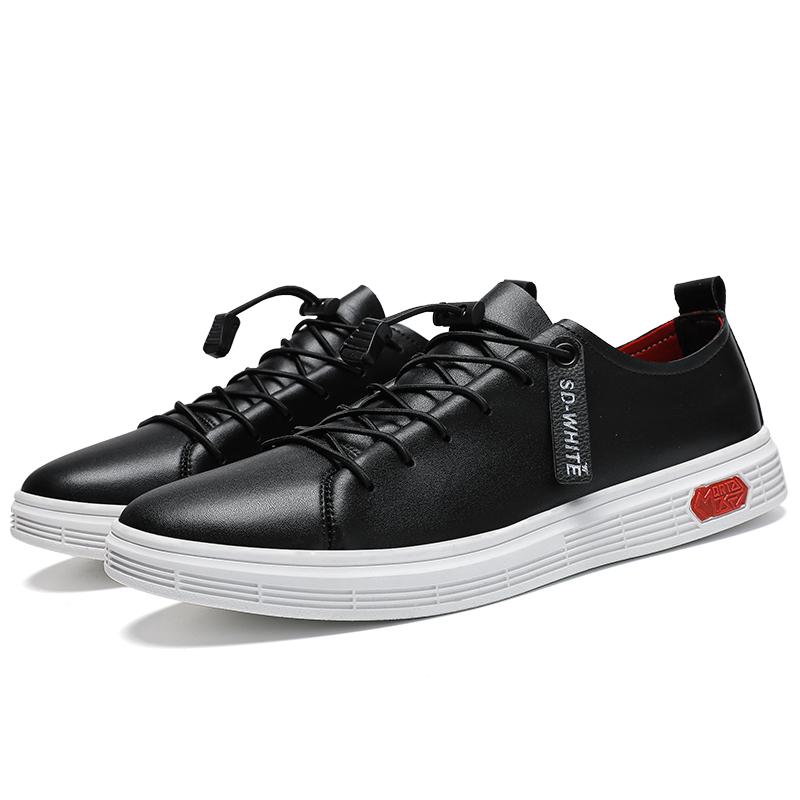 2024 New Italian Men Fashion Casual Leather Shoes Comfy Flat Designer Vulcanized Shoes Outdoor Antiskid Walking Shoes Big Size47
