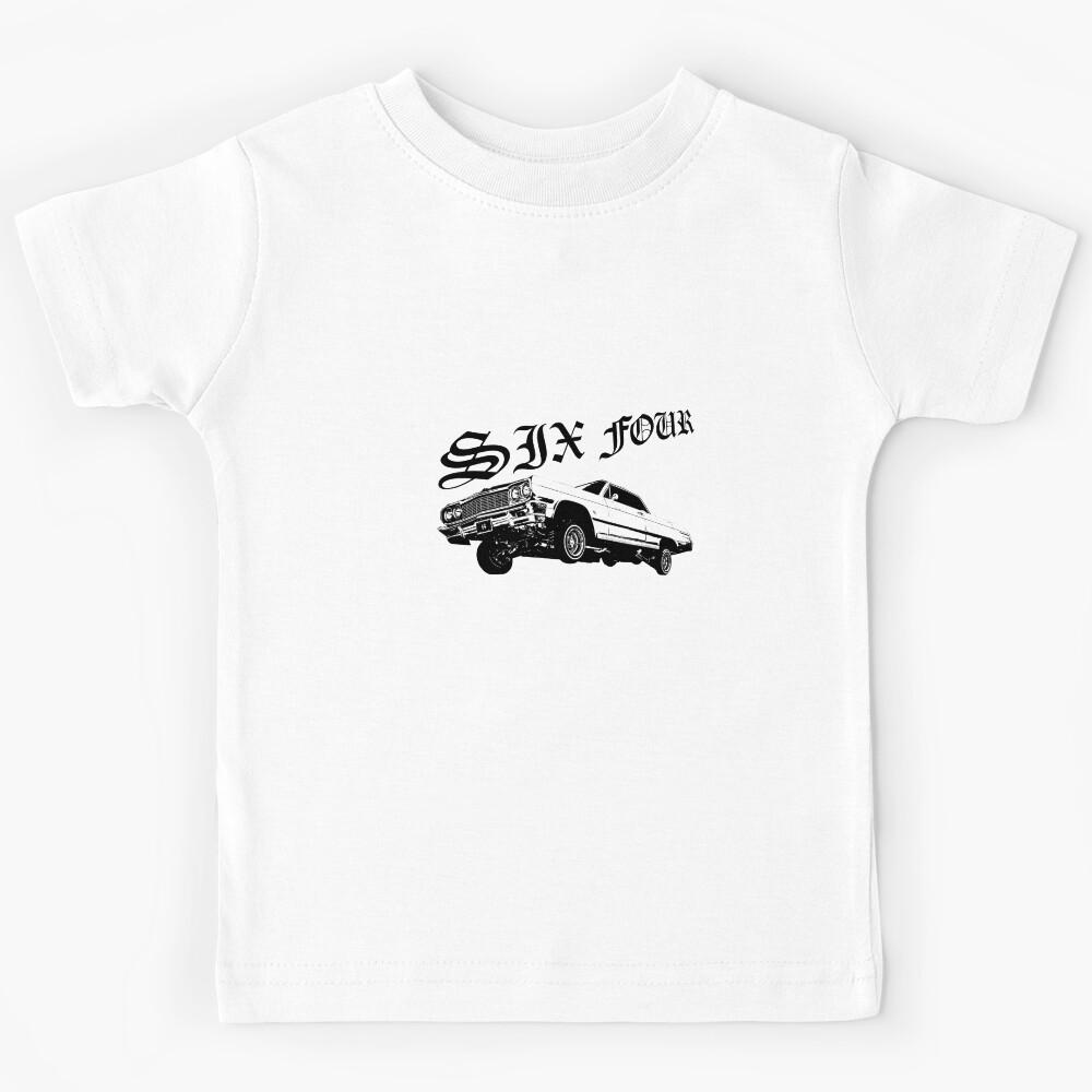 Six Four Lowrider black writing Kids T-Shirt 140