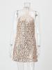 2025 Women's Sequin Halter A-Line Evening Dress
