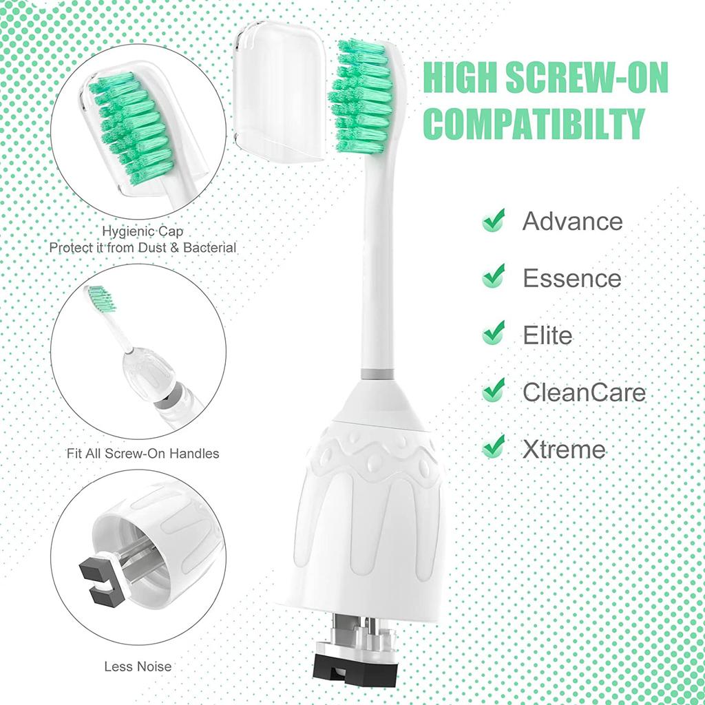 Wymienne końcówki do szczoteczki elektrycznej, kompatybilne z Philips Sonicare serii E, 3 szt.
