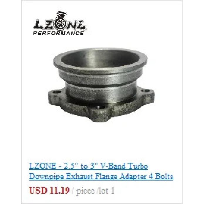 LZONE - AN4 Male Turbo Oil Feed Inlet Flange Adapter Kit w/Gasket For T3 T4 T04 T04B T04E JR-OFG31