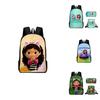 Gabbys Puppenhaus Rucksack mit stilvollem Cartoon-Design und verstellbaren Schultergurten für Schüler