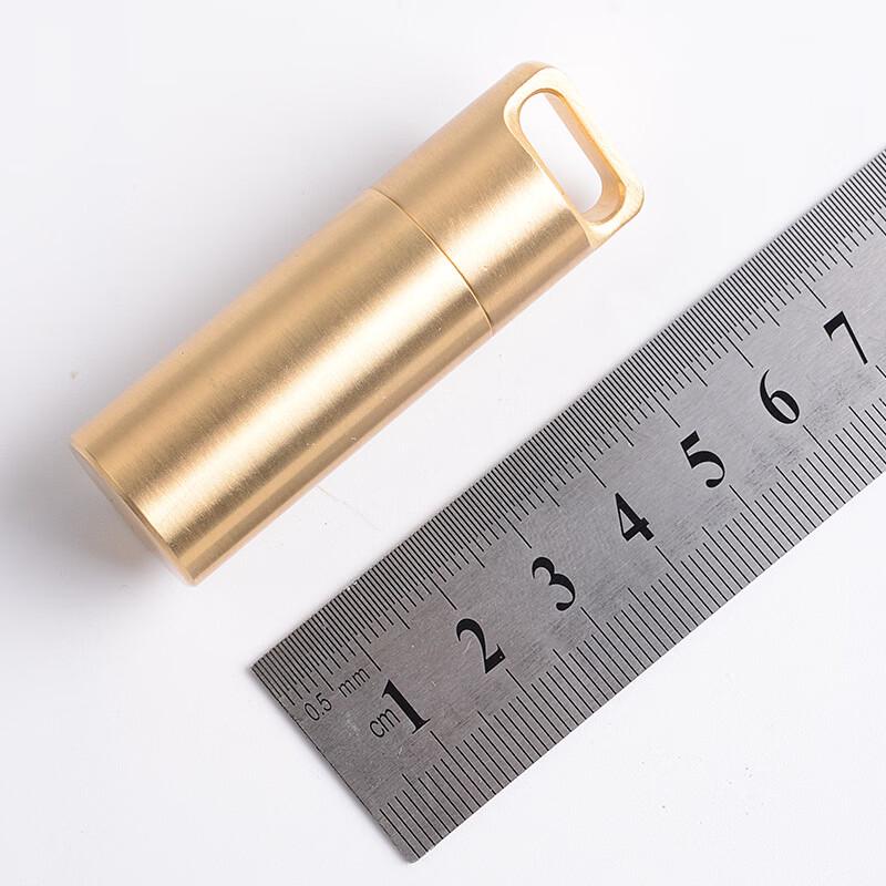 ZISIZ Brass Waterproof Portable Pill Organizer