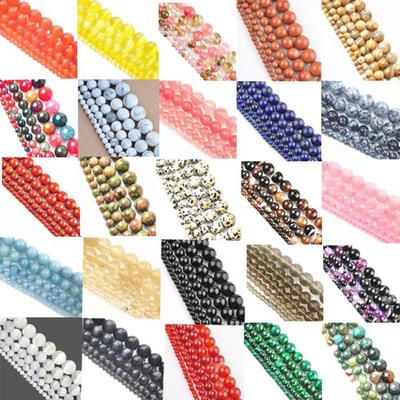 Perline sciolte di quarzo naturale per collana fai da te da 4 a 12 mm di alta qualità
