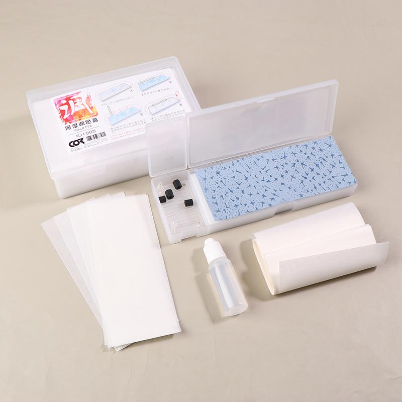 1Pc Portable Wet Palettes For Acrylic Painting Model Coloring Wet Tray Water-Based Paint Holder Keeps Wet Paint Modeling Tools