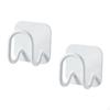 2 Pieces Adhesives Hooks Soap Cloth Hanger Scarf Rack Sponge Holder Wall Hangers for Home Shower