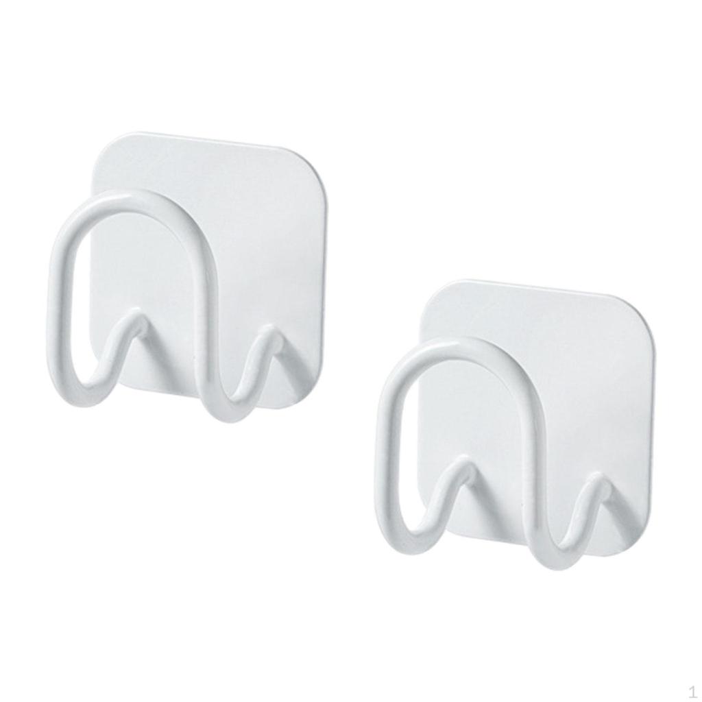 2 Pieces Adhesives Hooks Soap Cloth Hanger Scarf Rack Sponge Holder Wall Hangers for Home Shower
