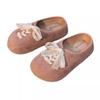 thick-soled lace bow shoes women's spring and summer new models wear a pedal bag head and half slippers