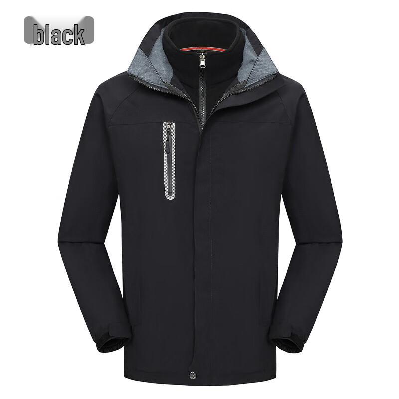 Unisex 3-in-1 Waterproof Windproof Warm Down Liner Outdoor Jacket XXL