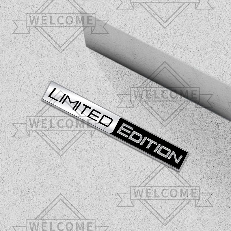 3D Car Stickers Limited Edition Grille Emblem Auto Body Badge Trunk Decal For Toyota Fiat Honda Skoda Peugeot Nissan Accessories
