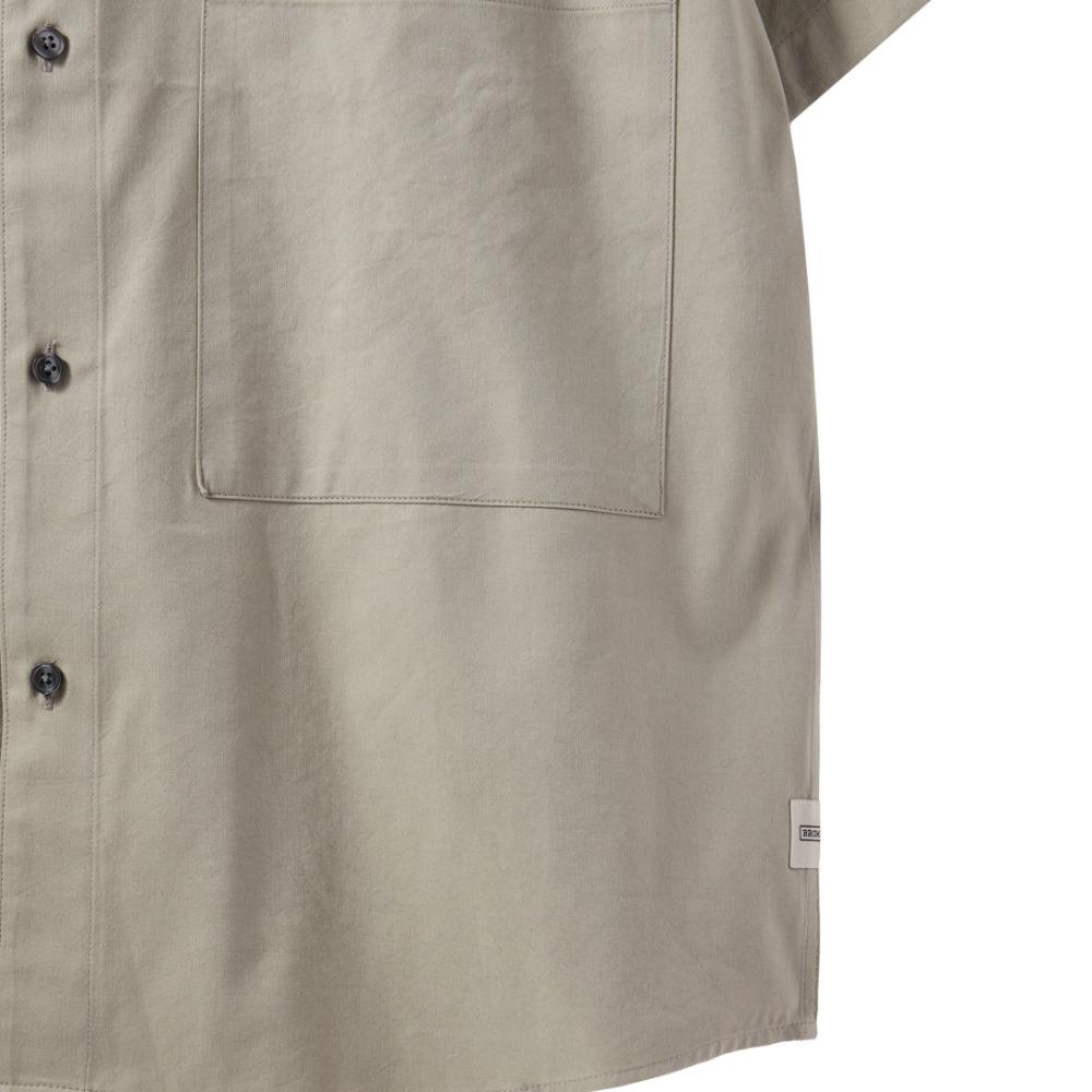 BROMPTON LONDON Cotton Half Sleeve Shirts - Beige (P242Ush410)