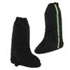 1 Pair Snow Shoes Boots Covers with Reflector Waterproof Windproof Non Slip Rain Boot Covers for Hiking Climbing Black L