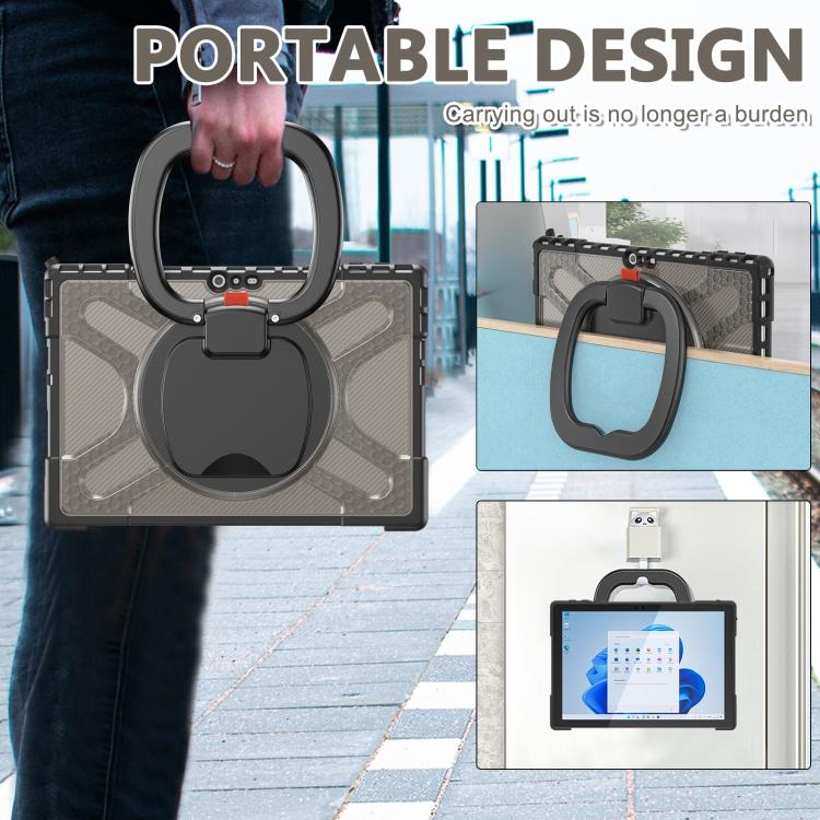 For MicroSoft Surface Pro 4 / 5 / 6 / 7 TPU + PC Tablet Case