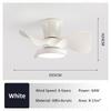 21 Inch 6-Speed Quiet Ceiling Fan Light Adjustable DC Motor Ceiling Fan Lamp Bedroom Dining Room Patio Lighting Ceiling Fan