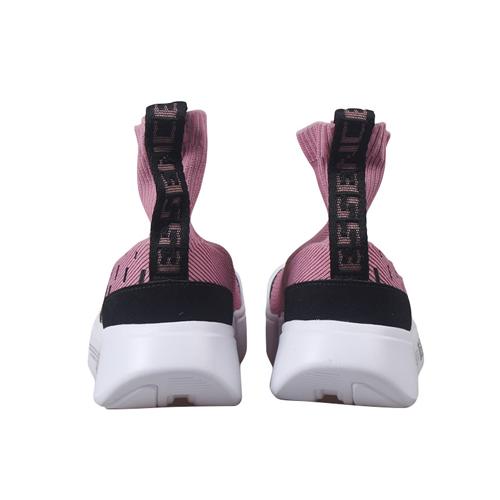 Li Ning Cushioning Slip Resistant Abrasion Resistant High top Vintage Basketball Shoes Mens Pink White Black AGBN071-12