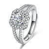 Sliver Rings Shining Classics Zircon For Women Wedding Engagement Jewelry Fashion Luxury Gift High Quality R168