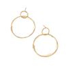 Korean Geometric Circle Earrings - Women's Trendy Minimalist Style, Versatile Round Studs