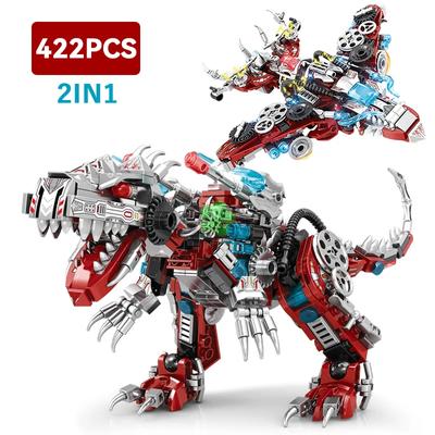 2'Sİ 1 ARADA Jurassic Mekanik Indominus Rex Dinozor Dünya Modeli Yapı Taşları Şehir Savaşçısı Dino Park Tuğlaları Çocuk Oyuncak