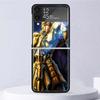 Anime Saint Seiya Shockproof Case For Samsung Galaxy Z Flip 7 6 5 4 3 5G Phone Cover Z Flip3 Flip4 Flip5 Flip6 Flip7 Shell Hard
