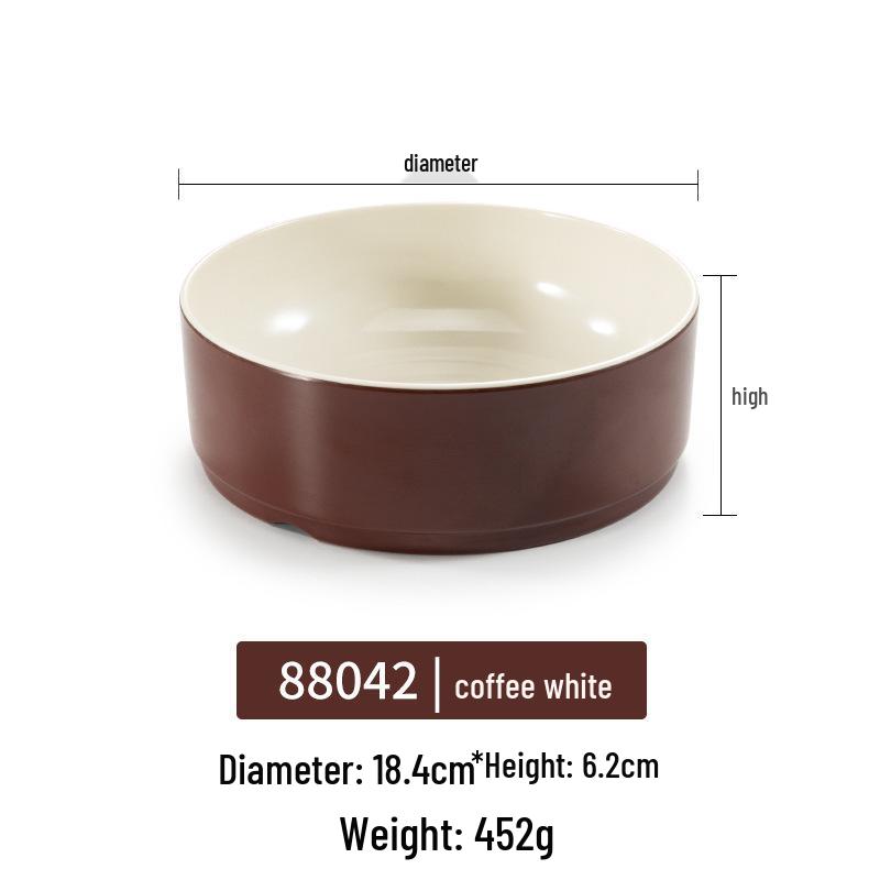 Melamine Rectangular Plate for BBQ & Side Dishes - Imitation Porcelain Tableware