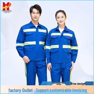 Reflective Workwear Set - Durable, Dirt-Resistant Uniform for Landscaping and Sanitation Workers