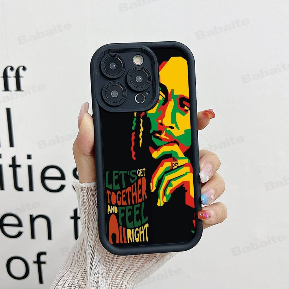

Bob Marley Rasta Lion Phone Case For IPhone 17 16 15 14 13 12 11 Air Plus Pro Max Soft Back Cover iPhone 16 pro