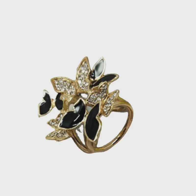 Korean Style Versatile Diamond Butterfly Silk Scarf Ring