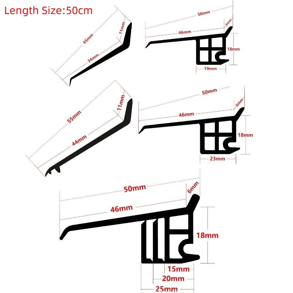 50cm Ainproof Water Backflow Waterproof Baffle Rubber Sealing Strip Water Deflector Rain Protection