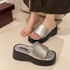 Women Slippers  Summer New Thick Soled Sandals Women Square Toe  Designer Slippers Slides Women  De