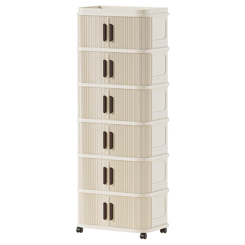 Folding storage cabinet storage box multi-layer wardrobe multi-layer clothes storage cabinet foldable transparent storage cabinet
