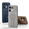 Coque avec support invisible en fibre de carbone et anneau magnétique pour OPPO Reno 16 F FS 16 Pro 15 FS 15 Pro Max 14 F 13 12 Housse de protection