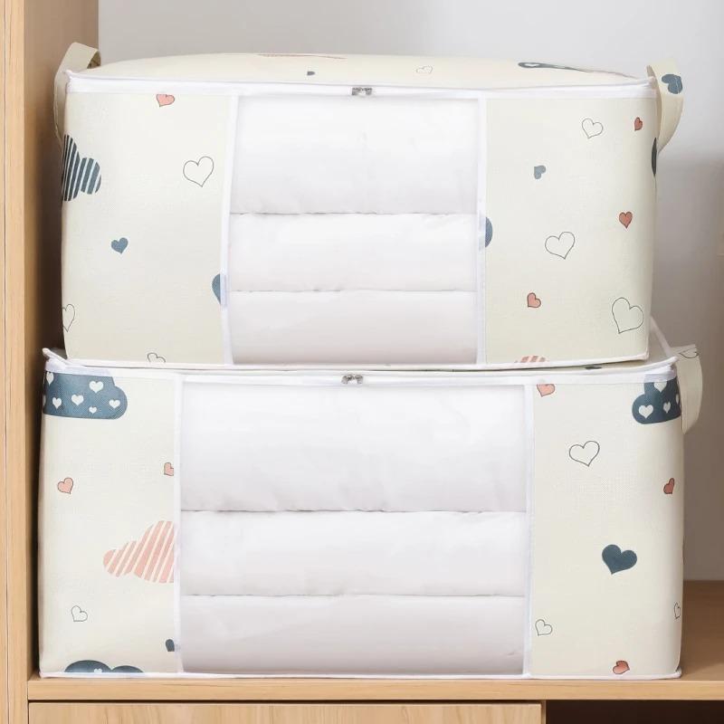 Multi-Purpose Storage Bag Reinforced Handles for Packing Clothes Blankets and Bedding During Moving Home Compact Space Saver