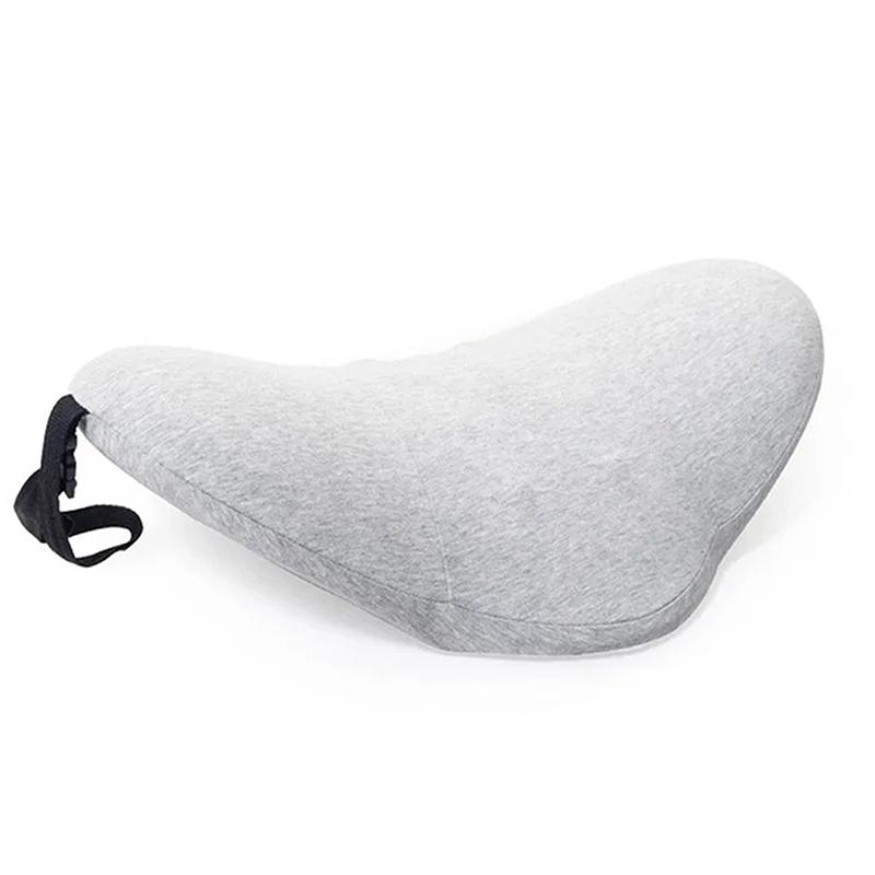 Memory Foam Lumbar Pillow Rollable Pregnant Waist Pad Washable Lumbar Support Backrest Mat Bed Cushion Detachable Back Pillow