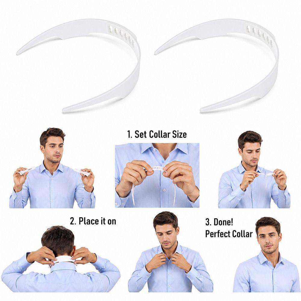 Adjustable Shirt Collar Support Shaper Collar Stays Bundle Kit Clothes Accessory